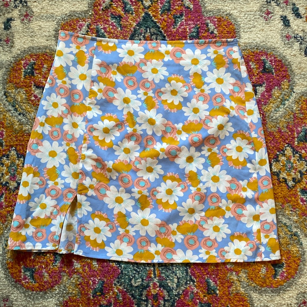 FLOWER MINI SKIRT